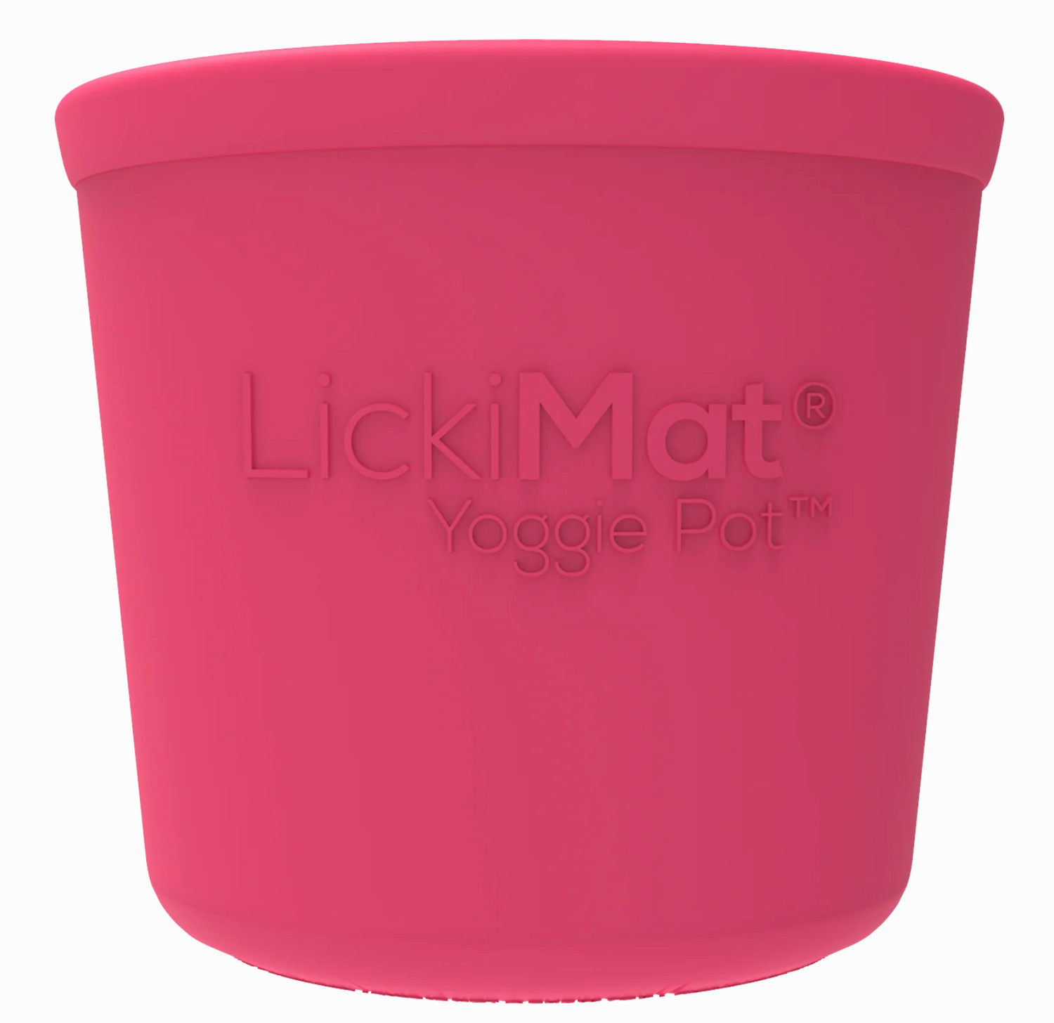 The Lickimat® Yoggie Pot dog enrichment feeder - pink