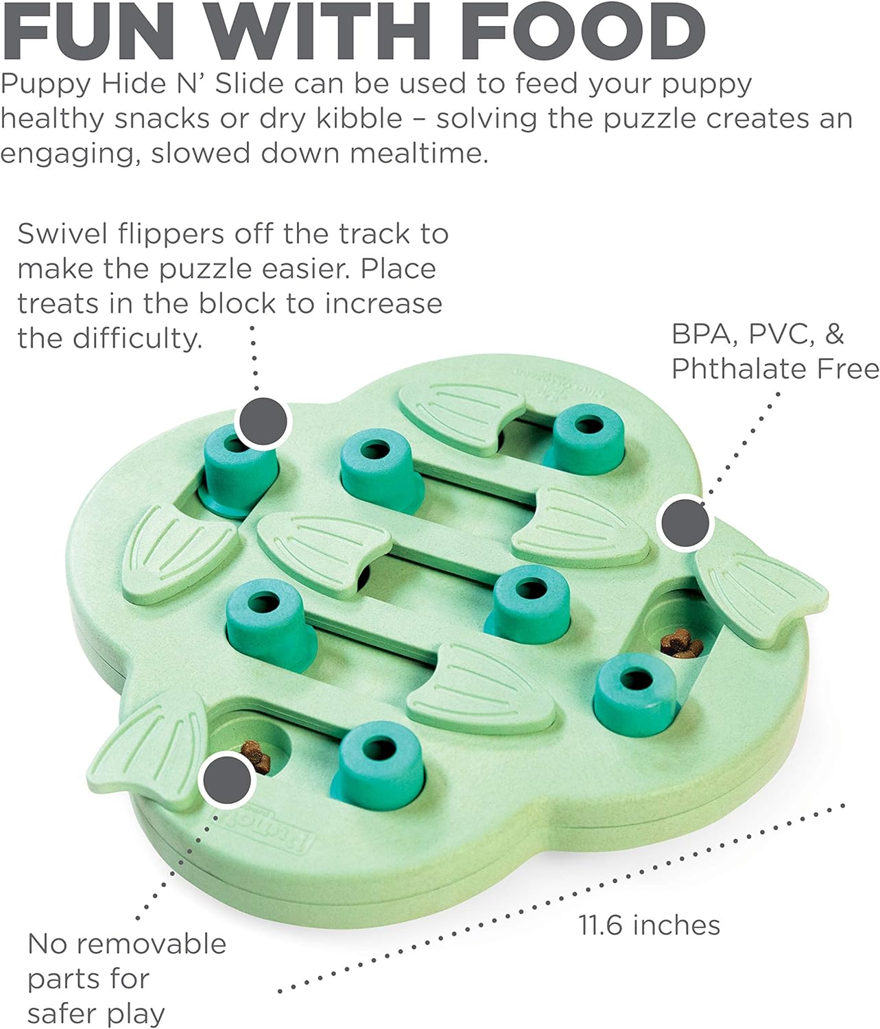 Hide & Slide Interactive Puppy Enrichment Puzzle | level 2