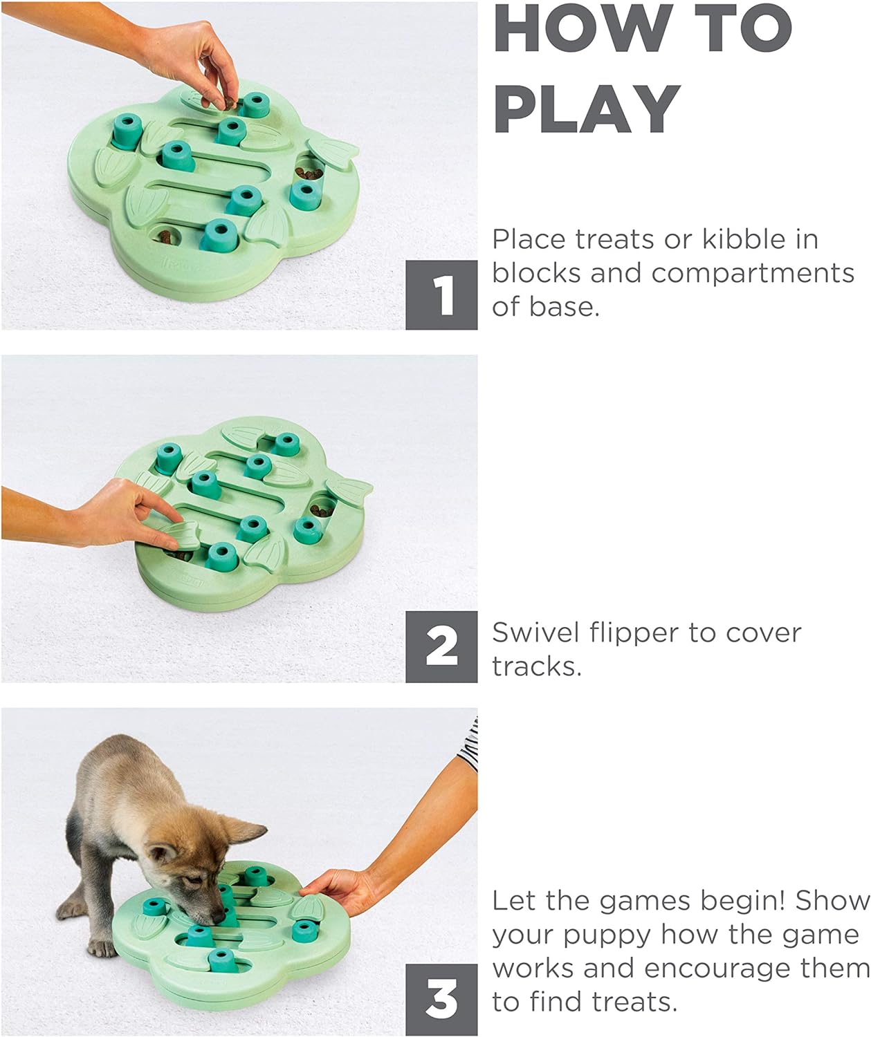 Puppy Hide n' Slide Interactive Enrichment Puzzle [level 2]