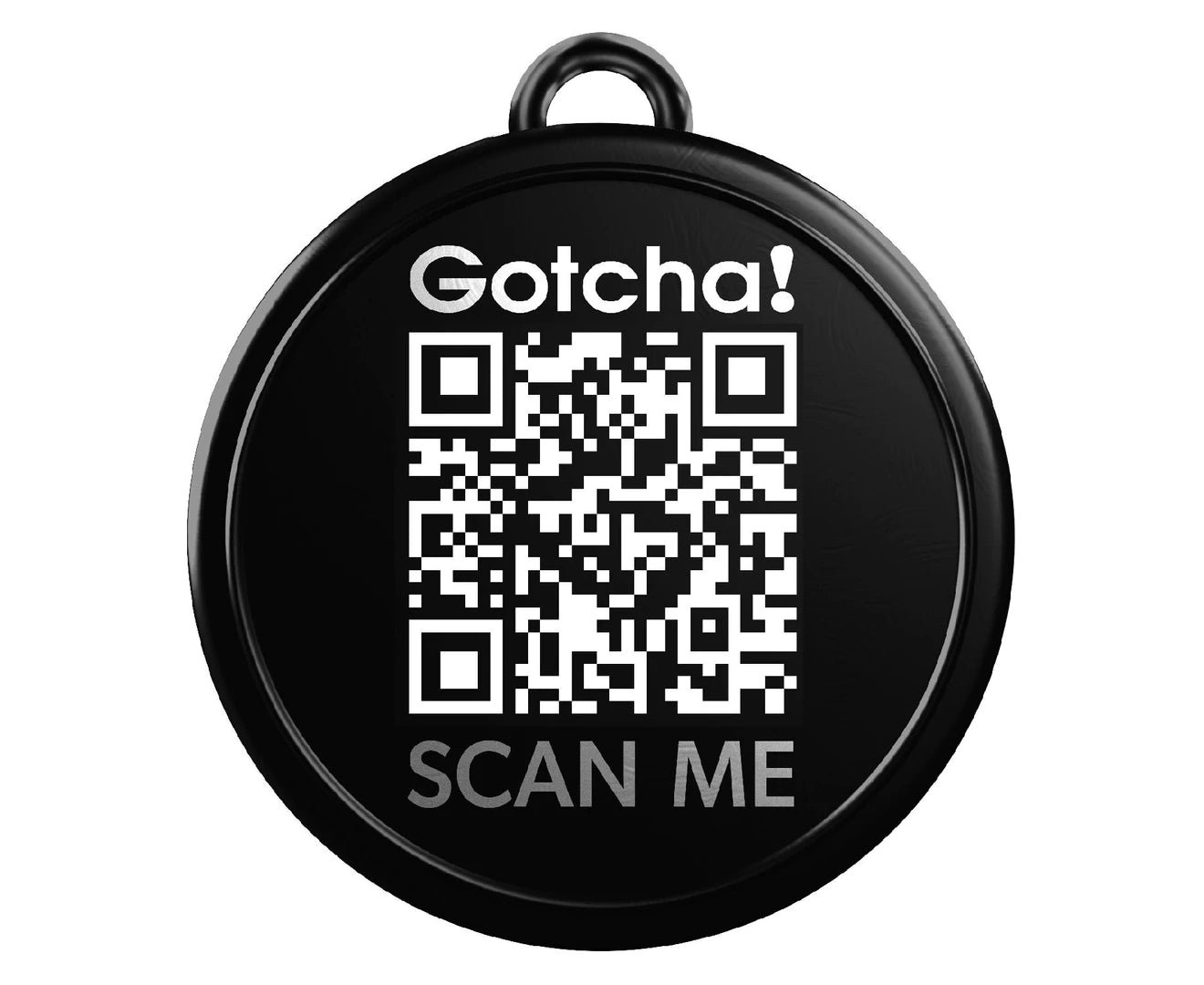 Max & Molly dog collar pet ID tag - back with QR code 