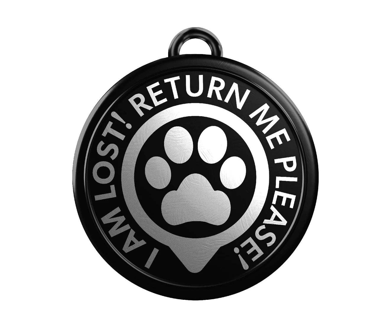 Max & Molly dog collar pet ID tag - front 