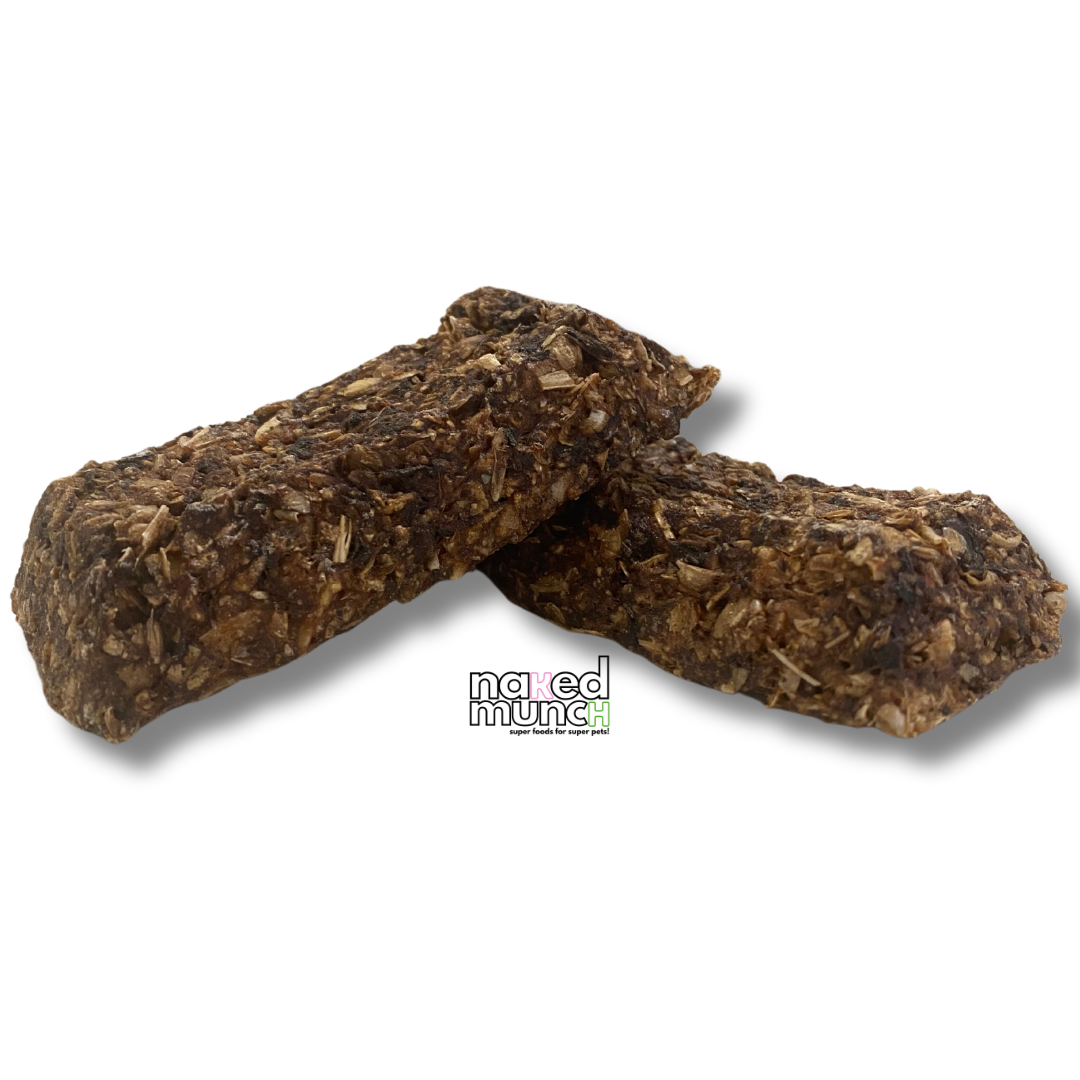 Prawn and banana bar dog treats - Naked Munch Pets 