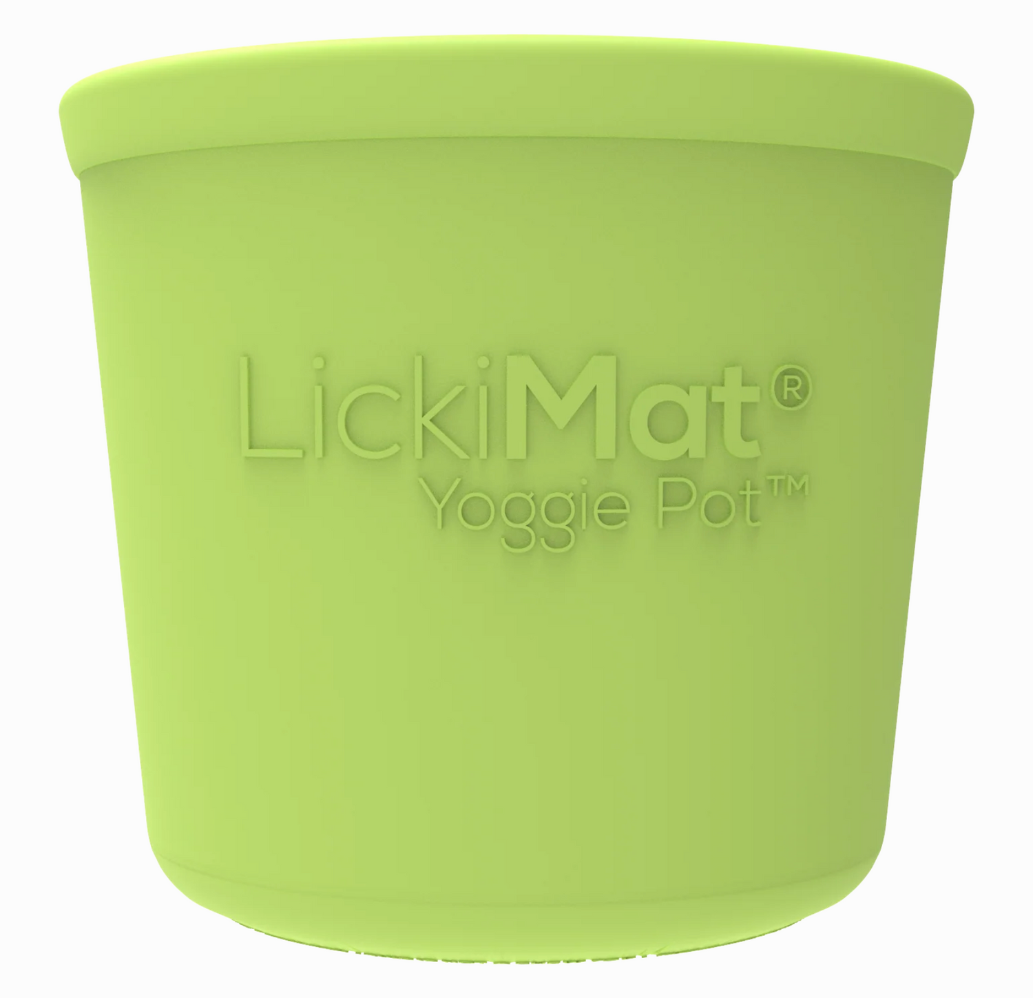 The Lickimat® Yoggie Pot dog enrichment feeder - green