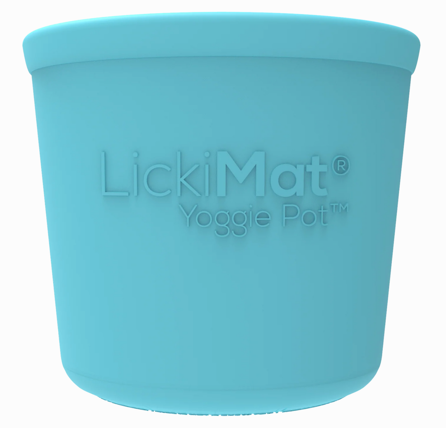 The Lickimat® Yoggie Pot dog enrichment feeder - blue