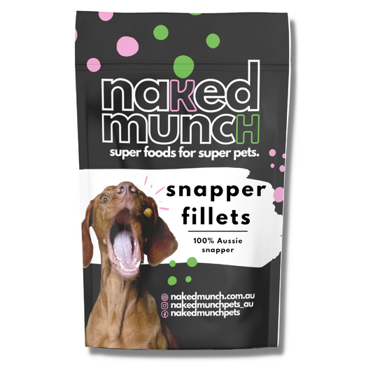 Snapper seafood dog treats - Naked Munch Pets