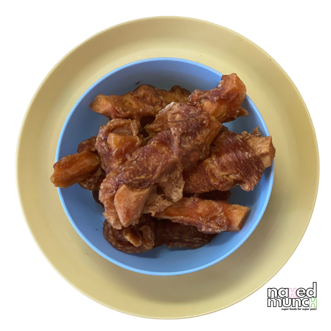 Chicken and sweet potato dog treats - Naked Munch Pets