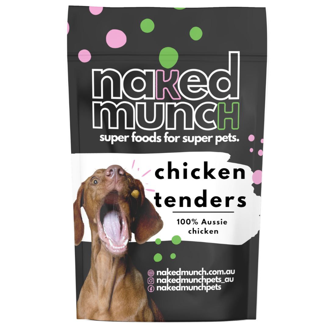 Chicken tenders dog treats - Naked Munch 